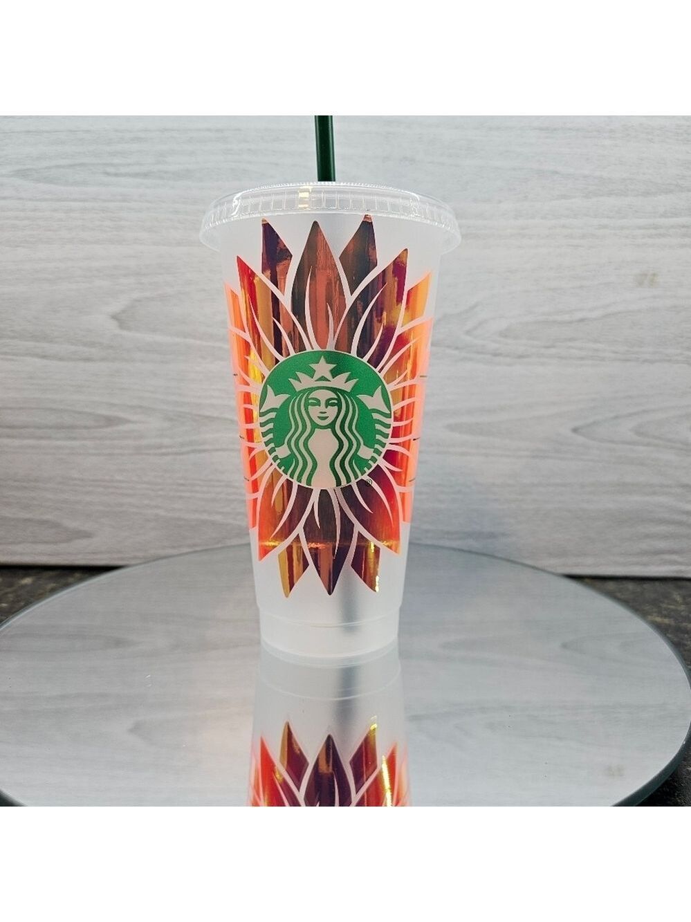 Starbucks Yellow Sunflower Tumbler / To Go Cup